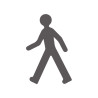 Pochoir pictogramme homme qui marche en pvc