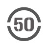 Pochoir vitessse limitée à 50 en pvc