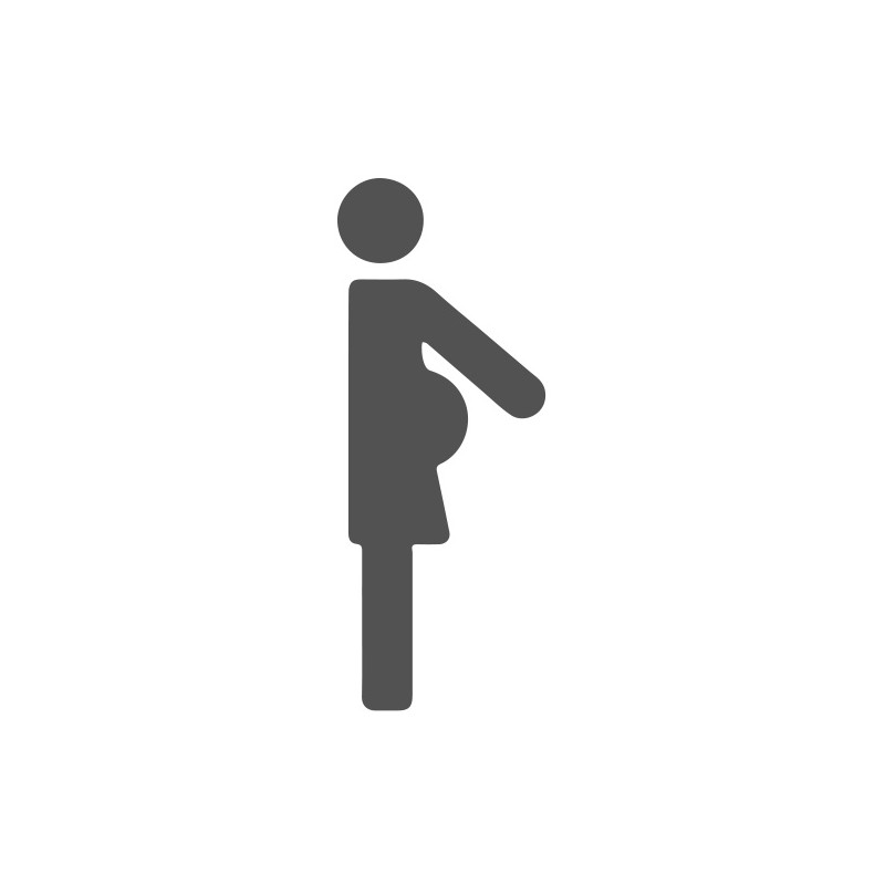 Pochoir pictogramme femme enceinte en pvc