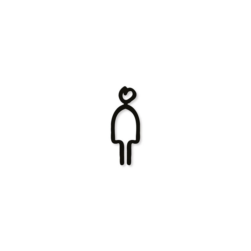 Pictogramme découpé au laser : HOMME TYPO MARQUEUR