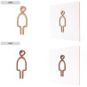 Pictogramme découpé au laser : HOMME TYPO MARQUEUR