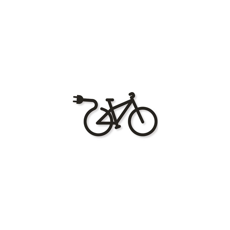 Pictogramme découpé au laser : VÉLO ÉLECTRIQUE