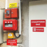 Panneau Plaque réglementaire ou normalisée Plaque réglementaire normée  Interrupteur Général Chaufferie  en pvc