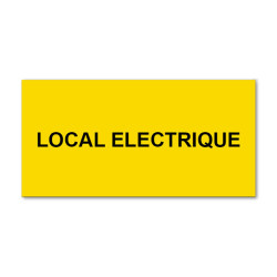 Panneau Plaque réglementaire ou normalisée Plaque réglementaire normée  Local électrique  en pvc