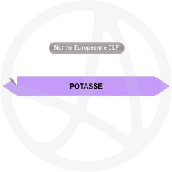 Marqueur de tuyauterie CLP Potasse