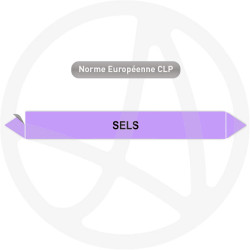 Marqueur de tuyauterie CLP Sels