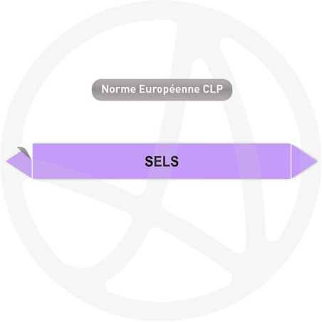 Marqueur de tuyauterie CLP Sels
