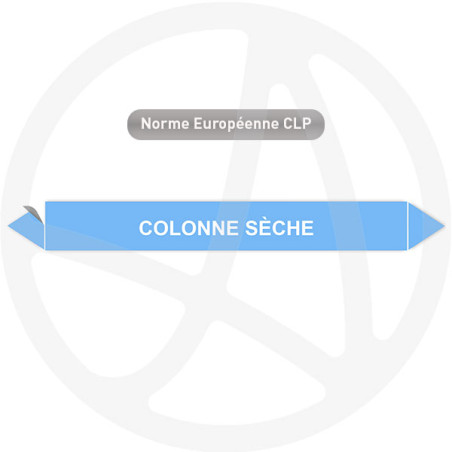 Marqueur de tuyauterie CLP Colonne sèche Air