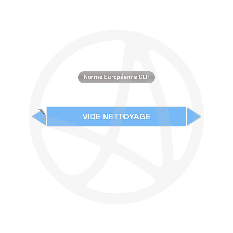 Marqueur de tuyauterie CLP Vide nettoyage