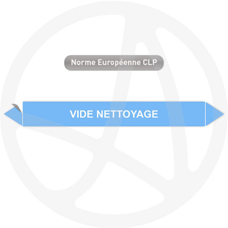 Marqueur de tuyauterie CLP Vide nettoyage