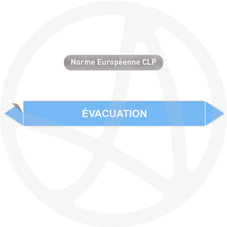 Marqueur de tuyauterie CLP Evacuation