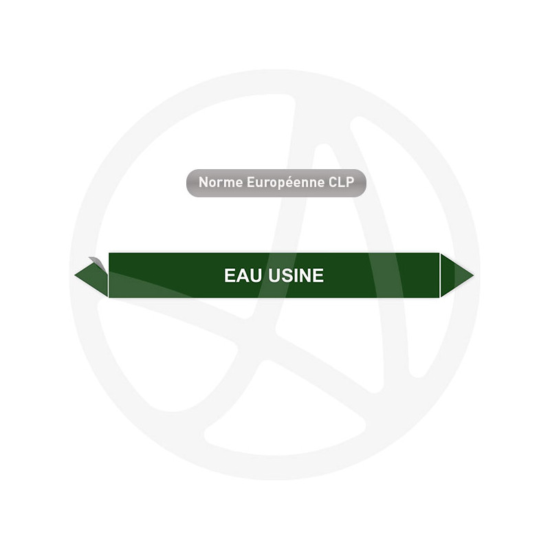 Marqueur de tuyauterie CLP Eau usine