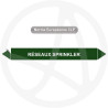 Marqueur de tuyauterie CLP Réseau sprinkler