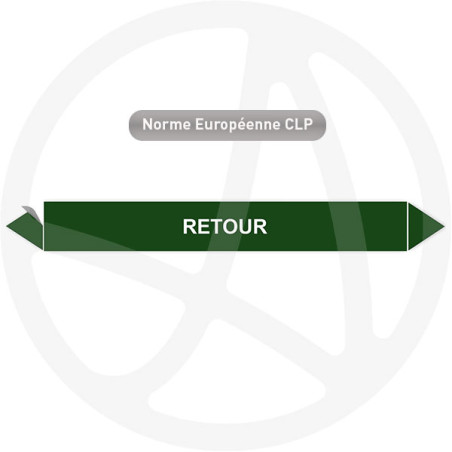 Marqueur de tuyauterie CLP Retour