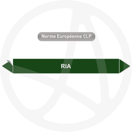 Marqueur de tuyauterie CLP Ria Eau