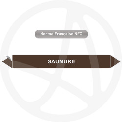 Marqueur de tuyauterie CLP Saumure eau