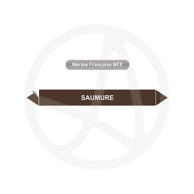Marqueur de tuyauterie CLP Saumure eau