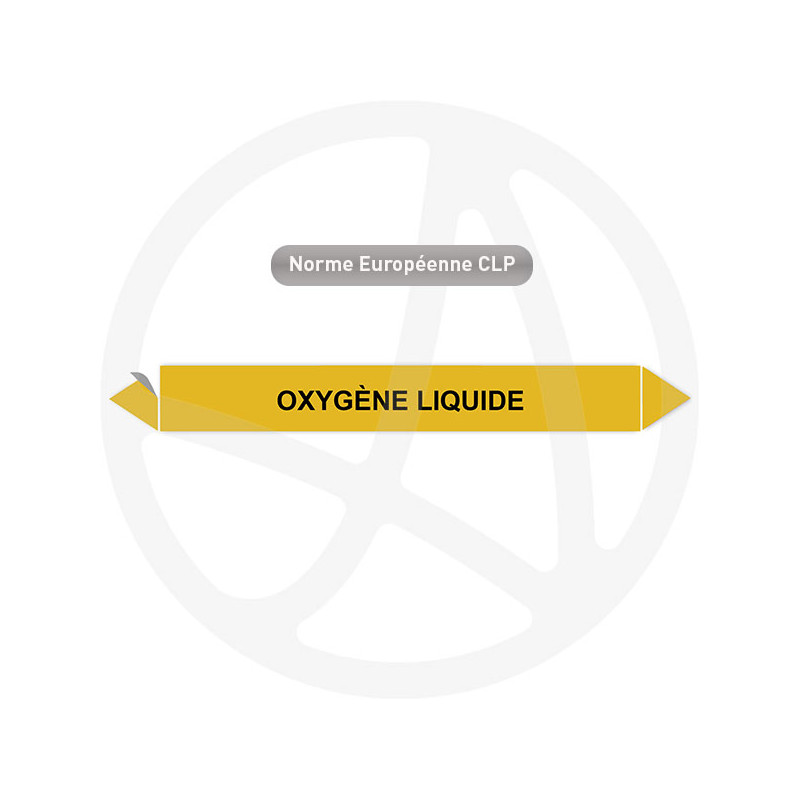 Marqueur de tuyauterie CLP Oxygène liquide