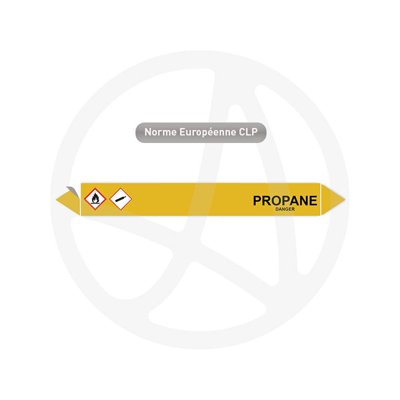 Marqueur de tuyauterie CLP Propane