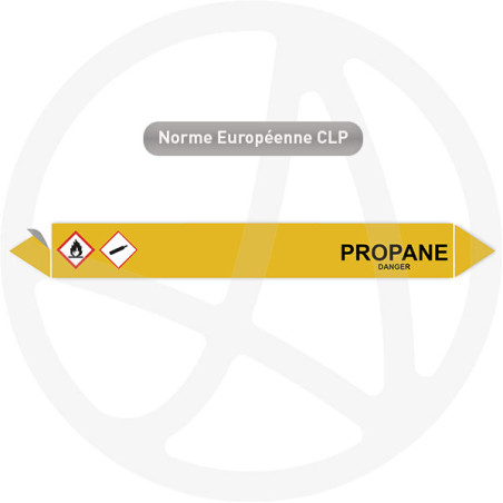 Marqueur de tuyauterie CLP Propane