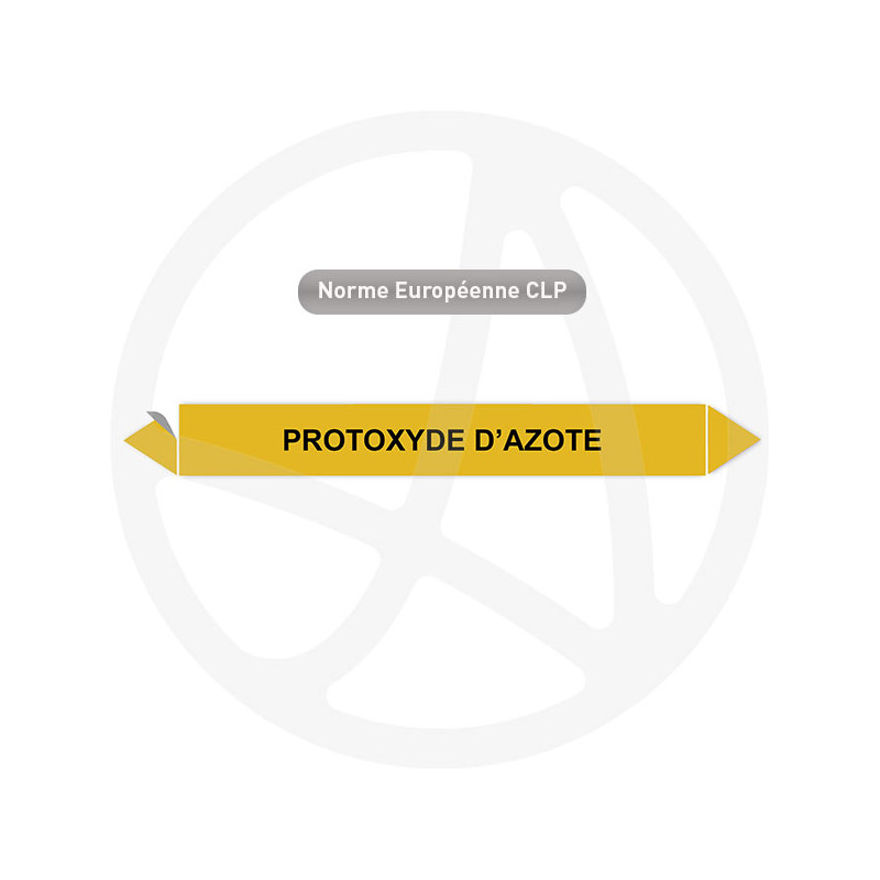 Marqueur de tuyauterie CLP Protoxyde d'azote