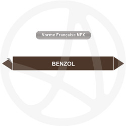 Marqueur de tuyauterie CLP Benzol