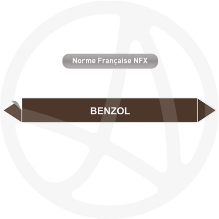 Marqueur de tuyauterie CLP Benzol
