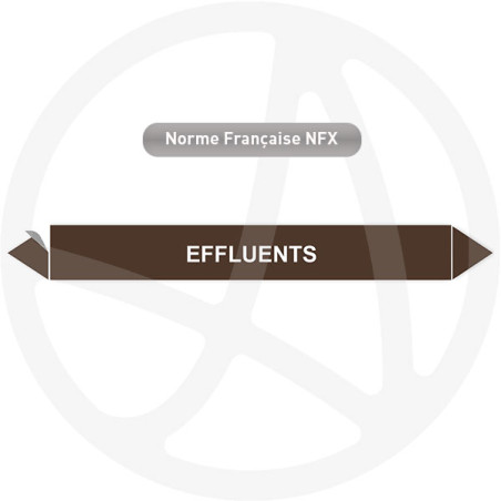 Marqueur de tuyauterie CLP Effluents
