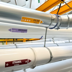 Marqueur de tuyauterie CLP Effluents