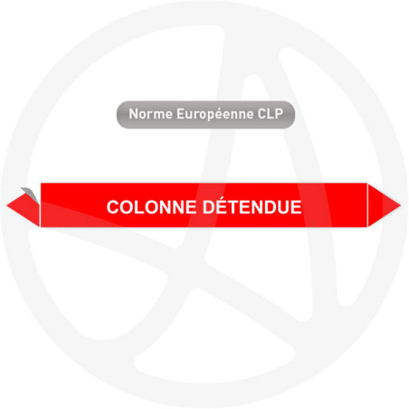 Marqueur de tuyauterie CLP Colonne détendue