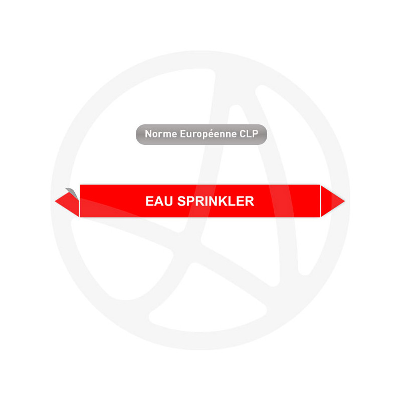 Marqueur de tuyauterie CLP Eau sprinkler