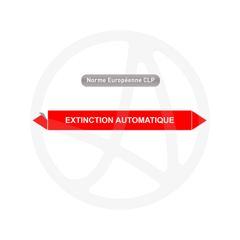 Marqueur de tuyauterie CLP Extinction automatique