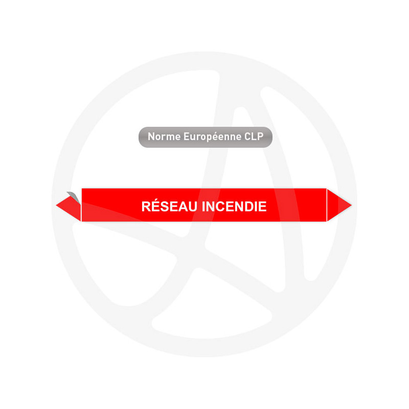 Marqueur de tuyauterie CLP Réseau incendie