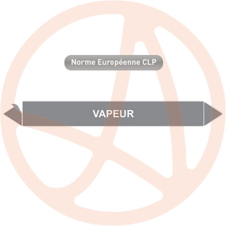 Marqueur de tuyauterie CLP Vapeur