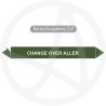 Marqueur de tuyauterie CLP Change over aller
