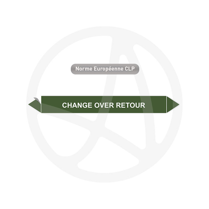 Marqueur de tuyauterie CLP Change over retour