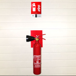 Support universel magnétique pour extincteur CO2 2 kg / 2 L