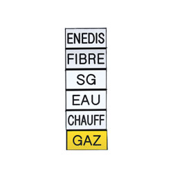 Lot de 5 étiquettes de gaine technique  sécables