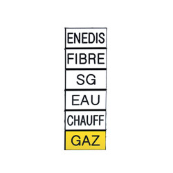 Lot de 5 étiquettes de gaine technique  sécables
