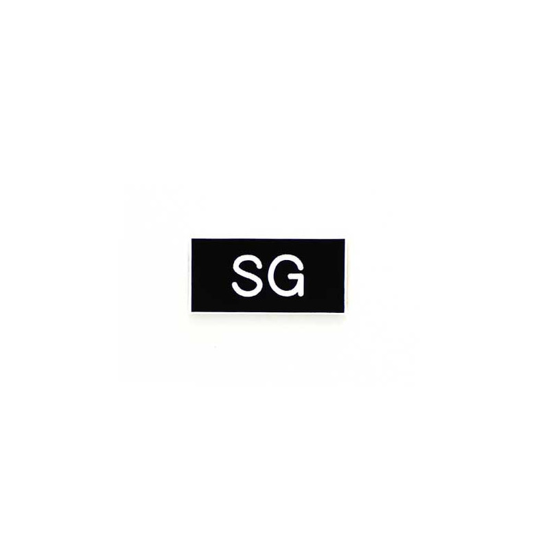 Etiquette gravoply Étiquette de gaine technique  SG