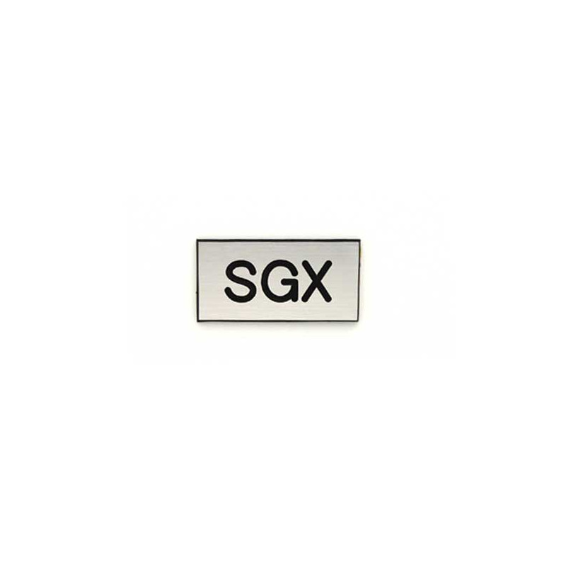 Etiquette gravoply Étiquette de gaine technique  SGX