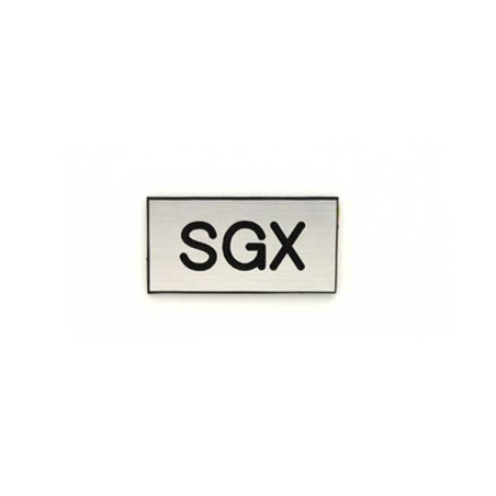 Etiquette gravoply Étiquette de gaine technique  SGX