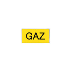 Etiquette gravoply Étiquette de gaine technique  GAZ