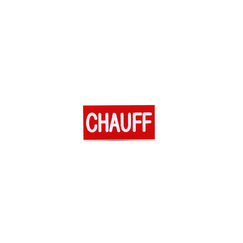 Etiquette gravoply Étiquette de gaine technique  CHAUFF