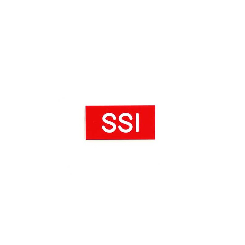 Etiquette gravoply Étiquette de gaine technique  SSI