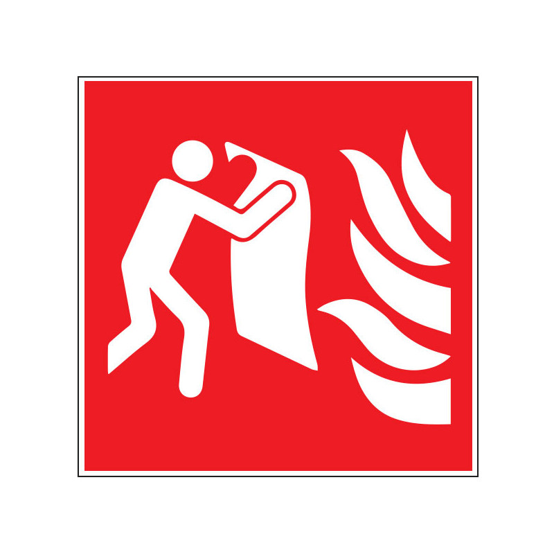 Pictogramme incendie  Couverture anti feu