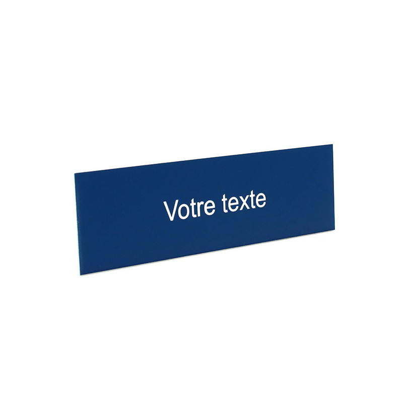 Étiquette gravure laser sur gravoply 1 ligne